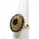 Bague or jaune et grenats