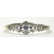 Bracelet 1900, argent, vermeil et pierres