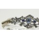 Bracelet 1900, argent, vermeil et pierres