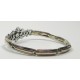 Bracelet 1900, argent, vermeil et pierres