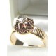 Bague ancienne en or rose et diamant