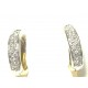 Petites créoles or et diamants