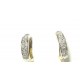 Petites créoles or et diamants