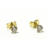 Clous d'oreilles "ALINE" or 750 et diamants