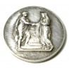 "MARIAGE" Médaille de mariage argent 1906 GRAVURE EXCEPTIONELLE!