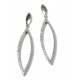 Larmes d'oreilles en diamant et or 750