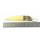 Rare pendentif dent de tigre et or 750