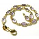 Bracelet or aux maillons d'améthyste