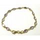 Bracelet or aux maillons d'améthyste