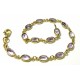 Bracelet or aux maillons d'améthyste