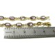 Bracelet or aux maillons d'améthyste