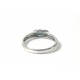 Bague moderne or blanc , saphir et diamants