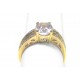 Bague Vague d'améthystes et diamants sur or 750