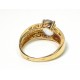 Bague Vague d'améthystes et diamants sur or 750
