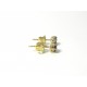 Clous d'oreilles or et grenats