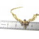 Romantique collier à motif or et grenats