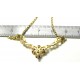 Romantique collier à motif or et grenats