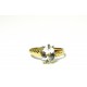"Belle aigue-marine" ovale sur bague or