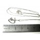 Cœur Rayonnant, ensemble chaîne et pendentif or blanc diamant