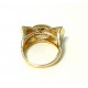 "Esprit Années 30" bague nœud, diamants et or
