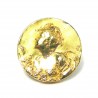"VIOLAINE" Belle attache de foulard Art Nouveau or 750 et diamants