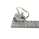 "Petite Folie Vintage" Bague or blanc diamants et émeraudes