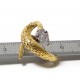 "Energie" bague serpent or diamants et rubis