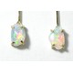 "Larmes de Fée" , pendants or et opales arlequine