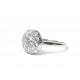 "Promesse Belle Epoque" Bague en platine et 11 diamants