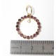 "ALMANDINE" Pendentif ancien couronne Or, Grenats et Diamant