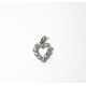 "DIX DIAMANTS POUR UN CŒUR" Pendentif en or blanc et diamants