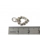 "DIX DIAMANTS POUR UN CŒUR" Pendentif en or blanc et diamants