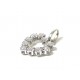 "DIX DIAMANTS POUR UN CŒUR" Pendentif en or blanc et diamants