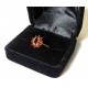 "FLAMMES ANDALOUSES" Bague or 750 et grenats