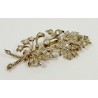 "LAURE" Très belle broche provençale du XIXème en or sur argent diamants