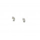 "LUCIOLES" Puces d'oreilles or blanc 750°/°°et diamants PB 1,3gr