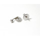 "LUCIOLES" Puces d'oreilles or blanc 750°/°°et diamants PB 1,3gr