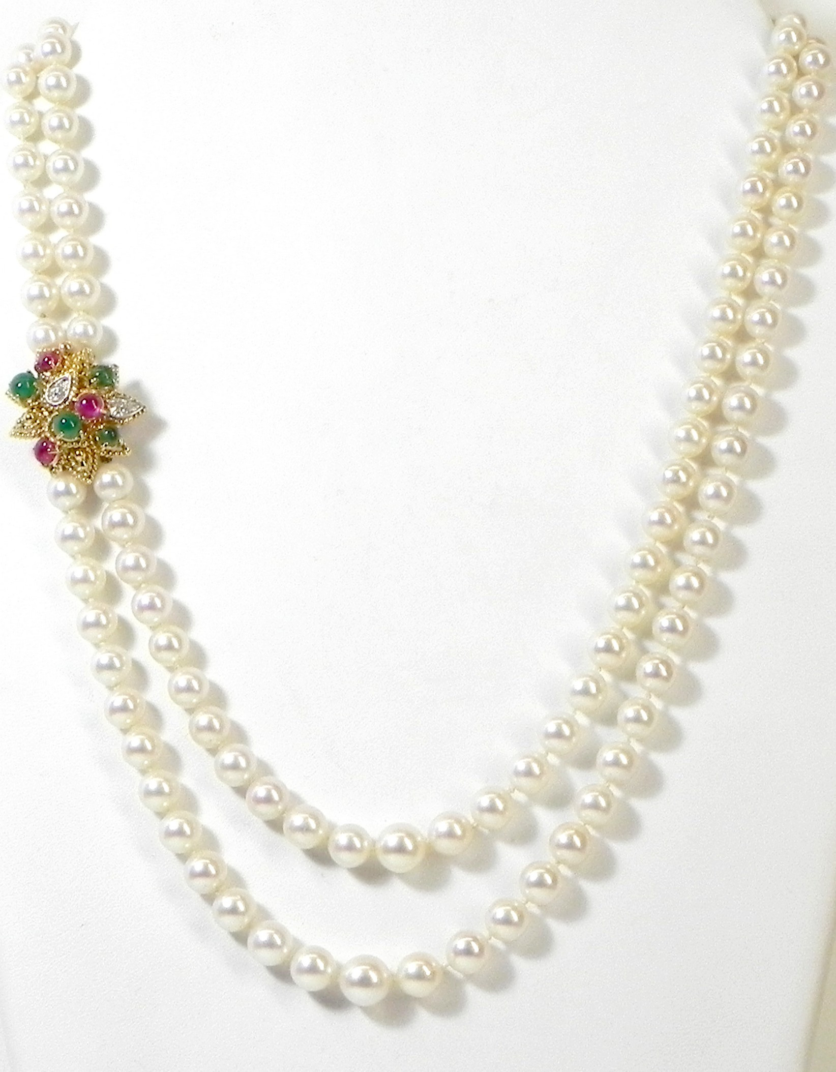 Collier Long 38" Perles Akoya Multicolores Haut Lustre - Argent 925 - Fait Main Japon