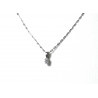 "Lydie" Superbe pendentif Diamant et sa chaine or 750 rhodié (18kt) (en savoir plus bas de page)