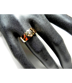 Bague ancienne en or argent et diamant