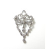 "PALATINE"" Exceptionnelle broche - pendentif en platine aux 13 diamants pb 15,4 gr