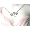 '"APPOLINE" Ravissant collier pendentif ART NOUVEAU argent et strass