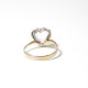 COEUR AIGUE-MARINE or jaune pb 2,33GR