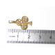 "AS DE TREFLE" Pendentif OR 750 DIAMANTS