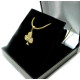 "AS DE TREFLE" Pendentif OR 750 DIAMANTS