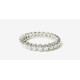 Alliance joaillerie or blanc 750 et 24 diamants