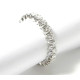 Alliance joaillerie or blanc 750 et 24 diamants