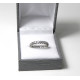 Alliance joaillerie or blanc 750 et 24 diamants
