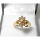 "AILIN" Ravissante bague bouquet de diamants et or 750