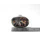 TOILE MINERALE BAGUE ARGENT ET AGATE